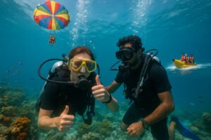scuba diving + watersports combo paradise beach shiroda