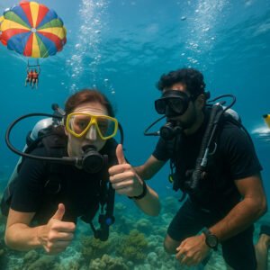 scuba diving + watersports combo paradise beach shiroda